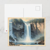 Tallulah Herfsten Georgië Vintage Reizen Briefkaart (Voorkant / Achterkant)