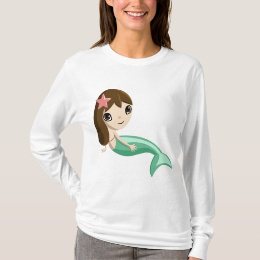 Tallulah het Mermaid T-shirt (Voorkant)