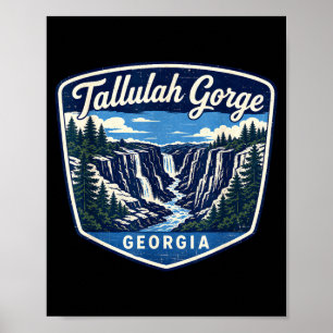 Tallulah kloof georgia waterval nationaal park poster