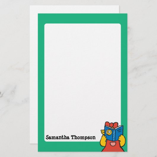 Tallulah maakt een Funny Face Briefpapier (Voorkant / Achterkant)