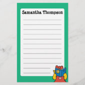 Tallulah maakt een Funny Face Briefpapier (Voorkant)