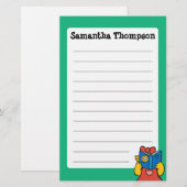 Tallulah maakt een Funny Face Briefpapier (Voorkant / Achterkant)