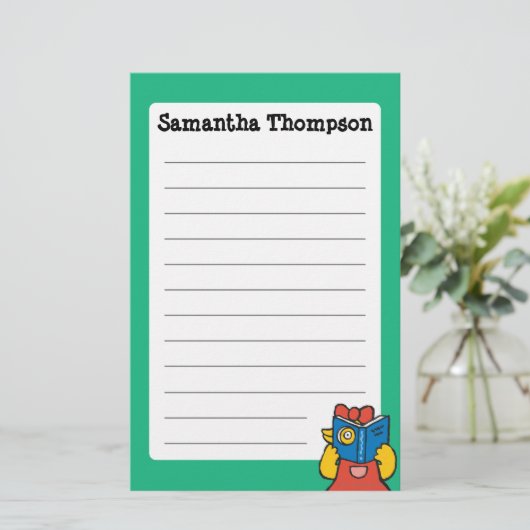 Tallulah maakt een Funny Face Briefpapier (Staand voorkant)