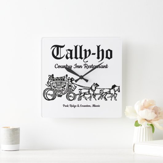 Tally-Ho Restaurant, Park Ridge & Evanston, IL Vierkante Klok (Huis)