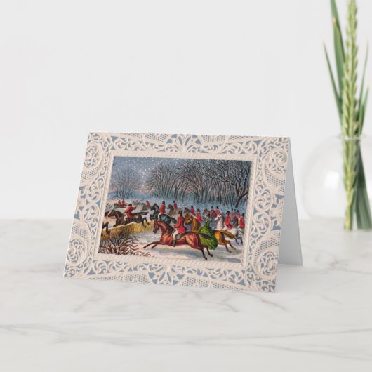 Tally-Ho Uitnodiging of Wenskaart (Voorkant)