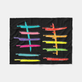 Tally Marks 6 7 Numbers Funny Six Seven 67 Meme Ge Fleece Deken (Voorkant (Horizontaal))