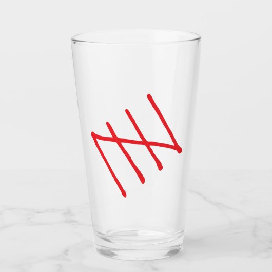 Tally Marks Vector Clipart Tumbler (Voorkant)