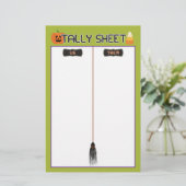 Tally Sheet Halloween Celebration Bunco Game (Staand voorkant)