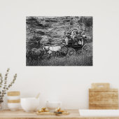 TALLYHO COACH PARTIJ c. 1889 Poster (Keuken)