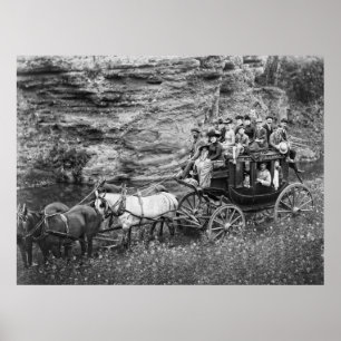 TALLYHO COACH PARTIJ c. 1889 Poster