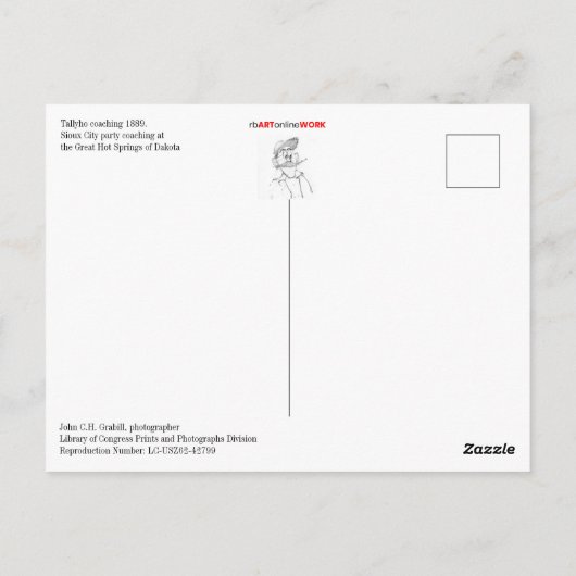 Tallyho Coaching Briefkaart (Achterkant)