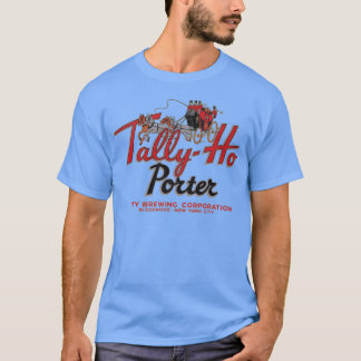 TallyHo Porter Bier Retro Gedekte Brouwerij T-shirt