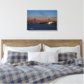 Talmadge Bridge canvas print (Insitu (Slaapkamer))