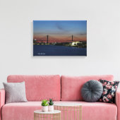 Talmadge Bridge canvas print (Insitu (Woonkamer))