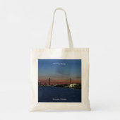 Talmadge Bridge-canvas tas (Achterkant)