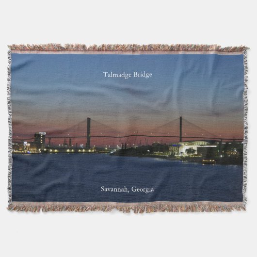 Talmadge Bridge gooien deken (Voorkant)