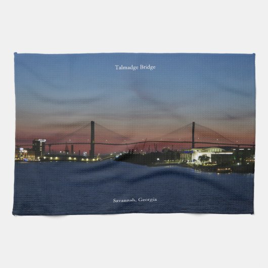 Talmadge Bridge keukenhanddoek (Horizontaal)