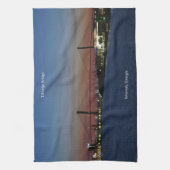 Talmadge Bridge keukenhanddoek (Verticaal)