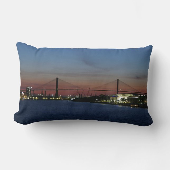 Talmadge Bridge lumbaal kussen (Voorkant)
