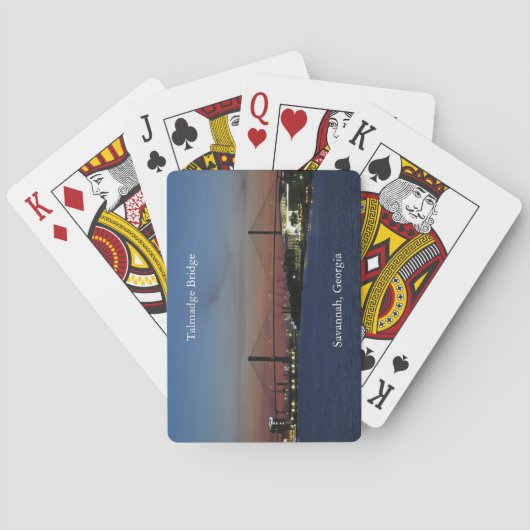 Talmadge Bridge-speelkaart Pokerkaarten (Achterkant)