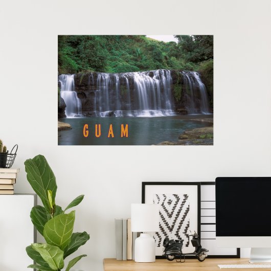 Talofofo falls Guam Poster (Thuiskantoor)