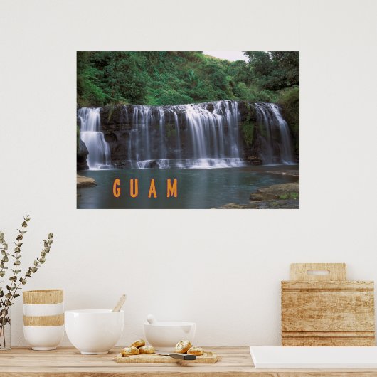 Talofofo falls Guam Poster (Keuken)