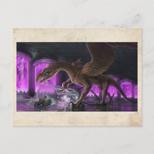 Talon in het lab - Briefkaart (Voorkant)