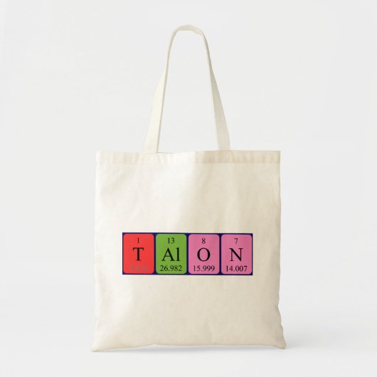 Talon Periodieke canvas tas van de lijstnaam (Voorkant)