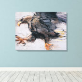 Talon - WitstaartZee Eagle 2001 Canvas Afdruk (Insitu (Houten vloer))