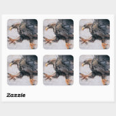 Talon - WitstaartZee Eagle 2001 Vierkante Sticker (Vel)