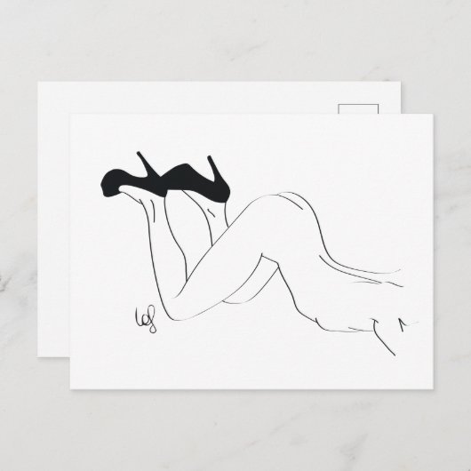 Talons pointes briefkaart (Voorkant / Achterkant)