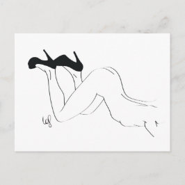 Talons pointes briefkaart