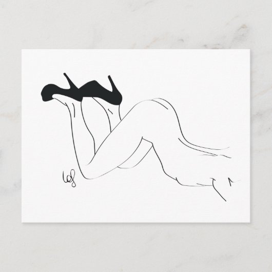 Talons pointes briefkaart (Voorkant)