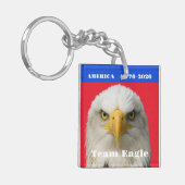 Talons Up! 1776–2026 Eagle • Double-Sided Pride Sleutelhanger (Voorkant Links)