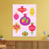 Talrijke kerstversiering, geïllustreerd in verschi canvas afdruk (Insitu (Woonkamer))