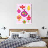 Talrijke kerstversiering, geïllustreerd in verschi canvas afdruk (Insitu (Slaapkamer))