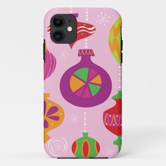 Talrijke kerstversiering, geïllustreerd in verschi Case-Mate iPhone case (Achterkant)