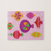 Talrijke kerstversiering, geïllustreerd in verschi legpuzzel (Horizontaal)