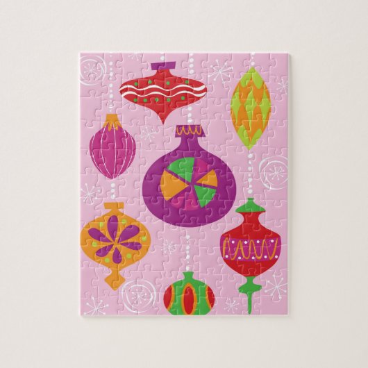 Talrijke kerstversiering, geïllustreerd in verschi legpuzzel (Verticaal)