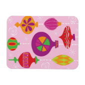 Talrijke kerstversiering, geïllustreerd in verschi magneet (Horizontaal)