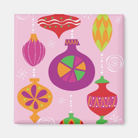 Talrijke kerstversiering, geïllustreerd in verschi magneet (Voorkant)