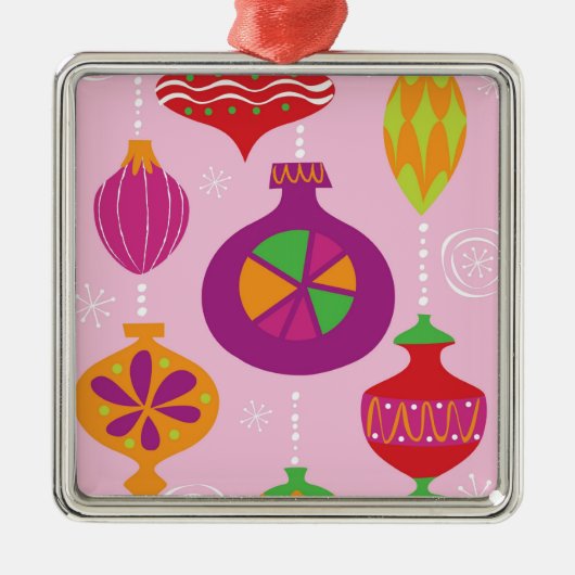 Talrijke kerstversiering, geïllustreerd in verschi metalen ornament (Voorkant)