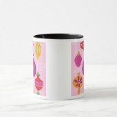 Talrijke kerstversiering, geïllustreerd in verschi mok (Midden)