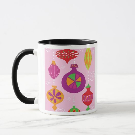 Talrijke kerstversiering, geïllustreerd in verschi mok (Links)