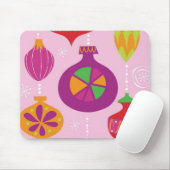 Talrijke kerstversiering, geïllustreerd in verschi muismat (Met muis)