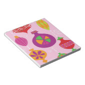 Talrijke kerstversiering, geïllustreerd in verschi notitieblok (Schuin)