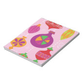 Talrijke kerstversiering, geïllustreerd in verschi notitieblok (Linkerzijde)