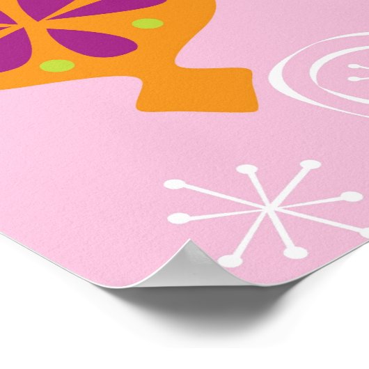 Talrijke kerstversiering, geïllustreerd in verschi poster (Hoek)