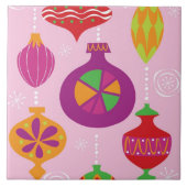 Talrijke kerstversiering, geïllustreerd in verschi tegeltje (Voorkant)