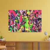 Talrijke kleuren - Gewikkeld Canvas / Abstract Mod Afdruk (Insitu (Woonkamer))
